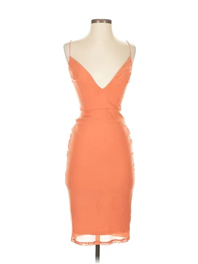 Pre-owned Charlotte Russe Cocktail Dress In Orange