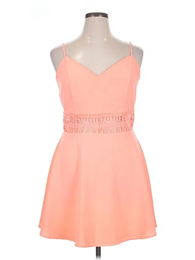 Pre-owned Charlotte Russe Cocktail Dress In Orange