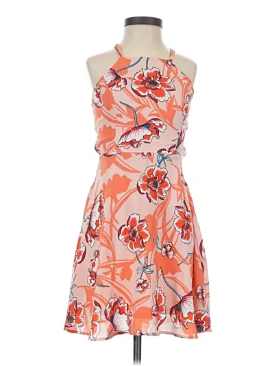 Pre-owned Charlotte Russe Cocktail Dress In Orange