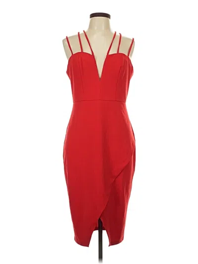 Pre-owned Charlotte Russe Cocktail Dress In Red