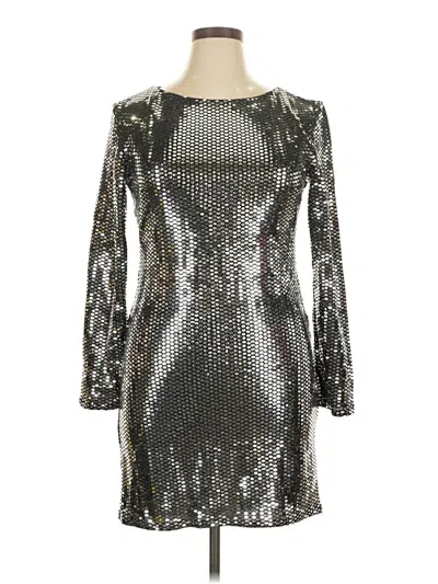 Pre-owned Charlotte Russe Cocktail Dress In Silver