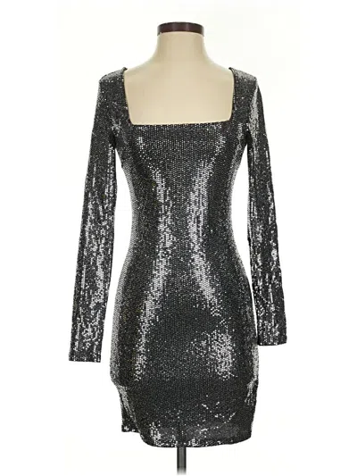 Pre-owned Charlotte Russe Cocktail Dress In Silver