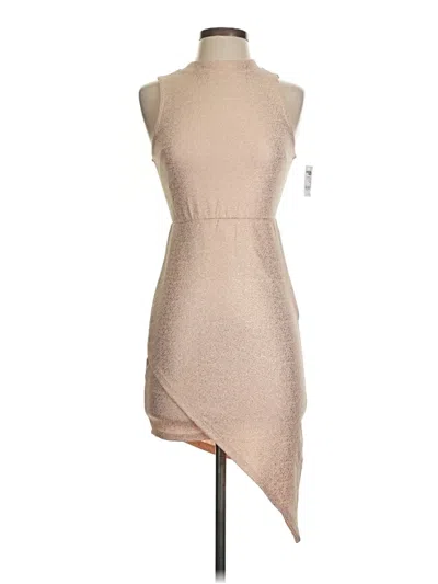 Pre-owned Charlotte Russe Cocktail Dress In Tan