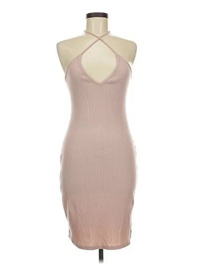 Pre-owned Charlotte Russe Cocktail Dress In Tan