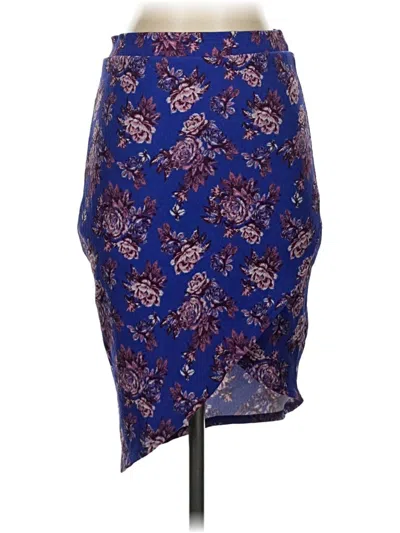 Pre-owned Charlotte Russe Formal Skirt In Blue