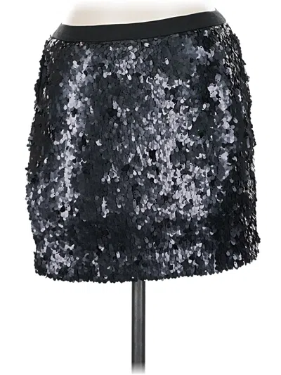 Pre-owned Charlotte Russe Formal Skirt In Silver
