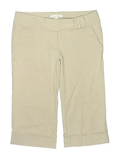 Pre-owned Charlotte Russe Khaki Shorts In Ivory