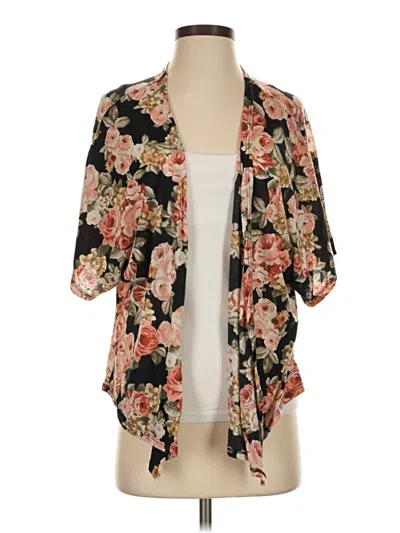 Pre-owned Charlotte Russe Kimono In Black