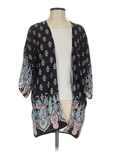 Pre-owned Charlotte Russe Kimono In Black