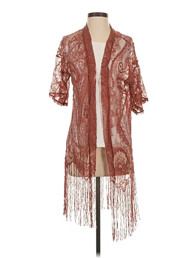 Pre-owned Charlotte Russe Kimono In Red