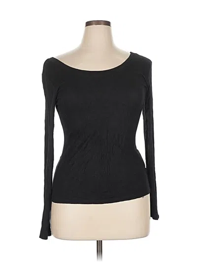 Pre-owned Charlotte Russe Long Sleeve T-shirt In Black