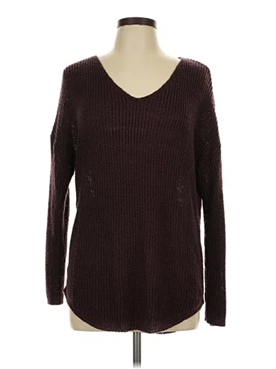 Pre-owned Charlotte Russe Pullover Sweater In Brown