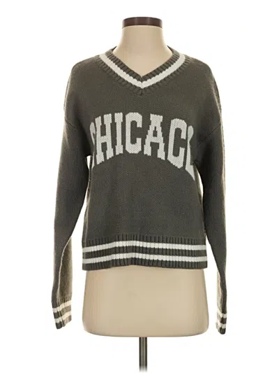 Pre-owned Charlotte Russe Pullover Sweater In Gray