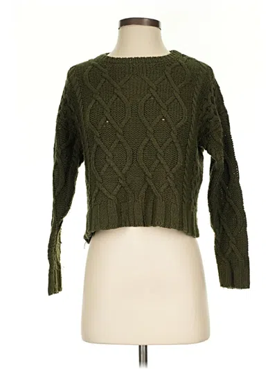 Pre-owned Charlotte Russe Pullover Sweater In Green