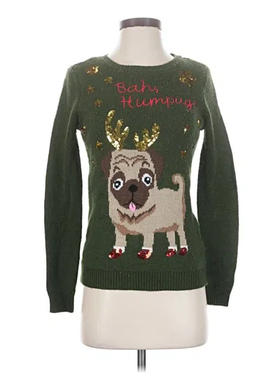 Pre-owned Charlotte Russe Pullover Sweater In Green