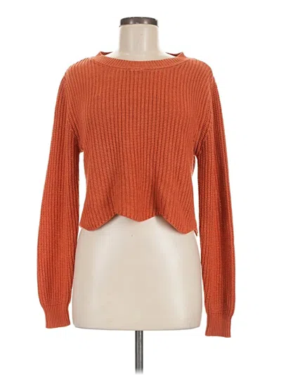 Pre-owned Charlotte Russe Pullover Sweater In Orange