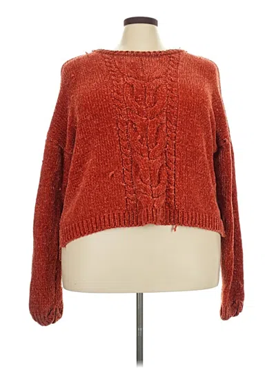 Pre-owned Charlotte Russe Pullover Sweater In Red