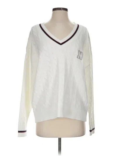 Pre-owned Charlotte Russe Pullover Sweater In White
