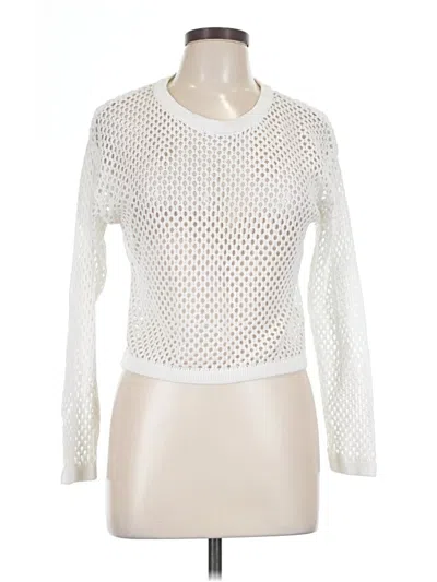 Pre-owned Charlotte Russe Pullover Sweater In White