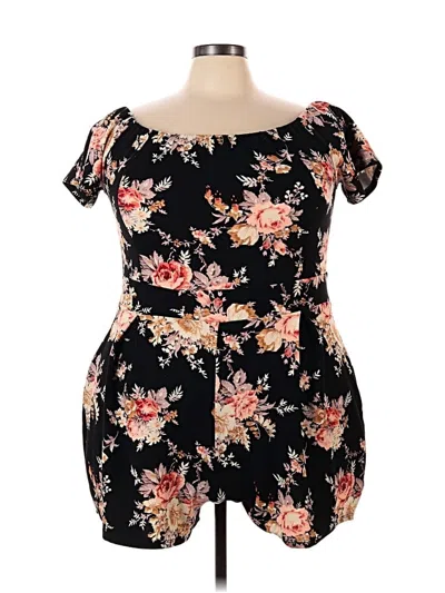 Pre-owned Charlotte Russe Romper In Black