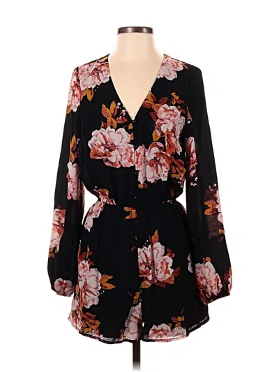 Pre-owned Charlotte Russe Romper In Black