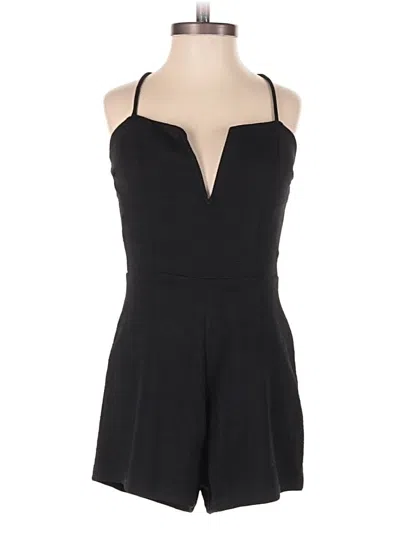 Pre-owned Charlotte Russe Romper In Black