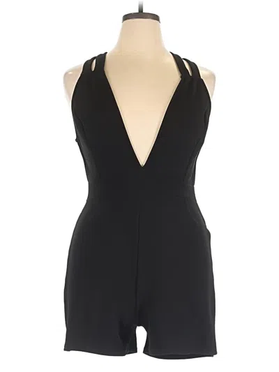Pre-owned Charlotte Russe Romper In Black