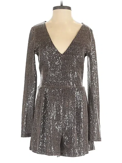 Pre-owned Charlotte Russe Romper In Brown