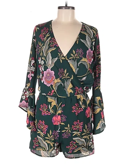 Pre-owned Charlotte Russe Romper In Green