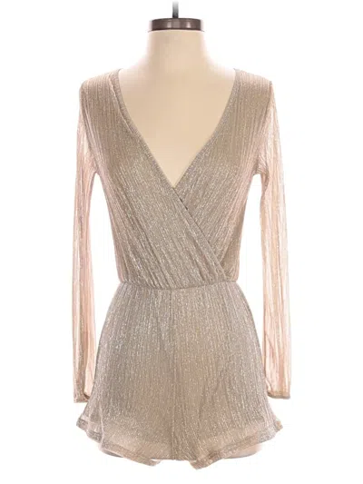 Pre-owned Charlotte Russe Romper In Silver