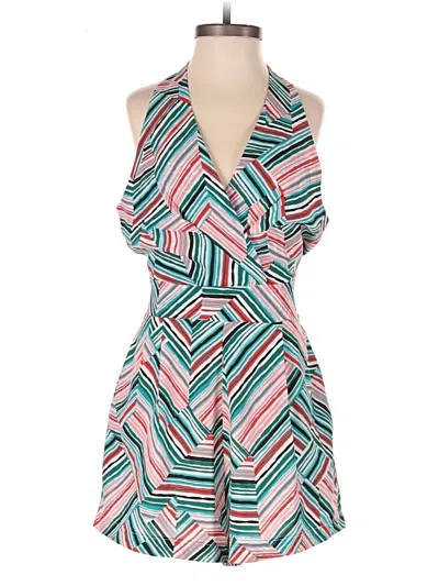 Pre-owned Charlotte Russe Romper In Teal