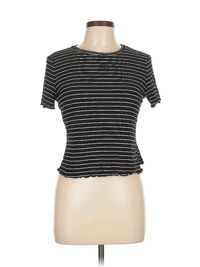 Pre-owned Charlotte Russe Short Sleeve T-shirt In Black