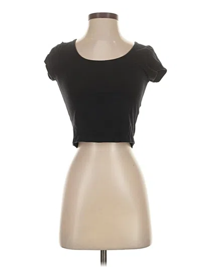 Pre-owned Charlotte Russe Short Sleeve T-shirt In Black
