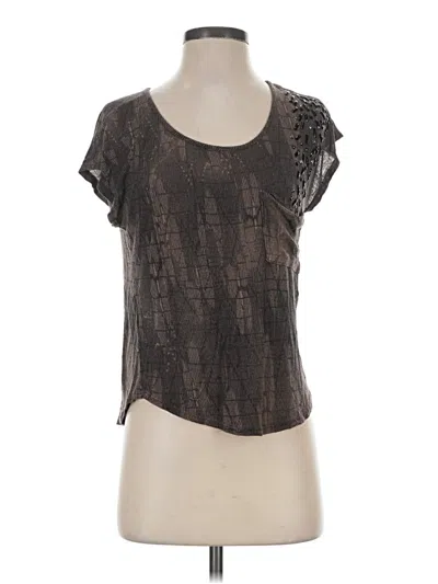 Pre-owned Charlotte Russe Short Sleeve T-shirt In Brown