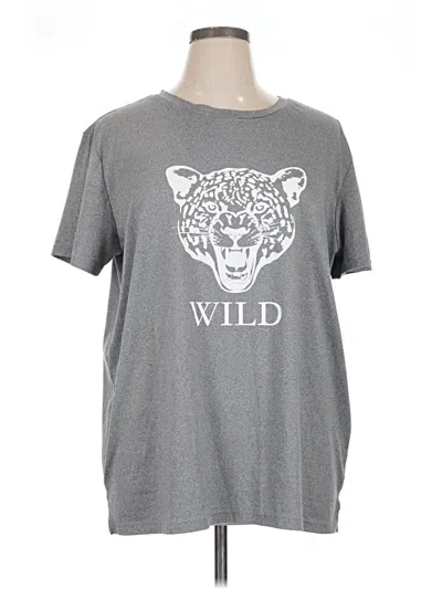 Pre-owned Charlotte Russe Short Sleeve T-shirt In Gray