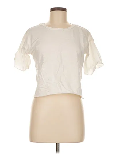 Pre-owned Charlotte Russe Short Sleeve T-shirt In Ivory
