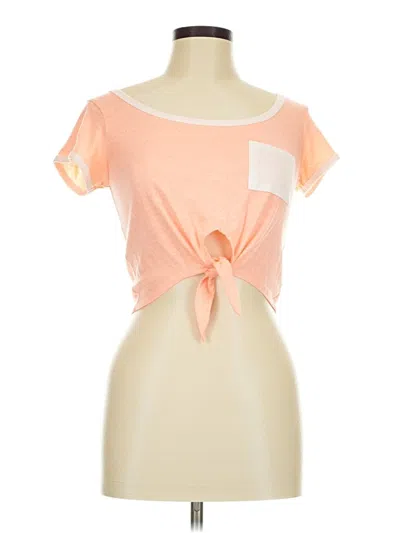 Pre-owned Charlotte Russe Short Sleeve T-shirt In Orange