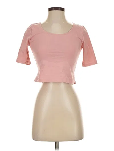 Pre-owned Charlotte Russe Short Sleeve T-shirt In Pink