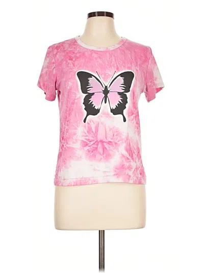 Pre-owned Charlotte Russe Short Sleeve T-shirt In Pink