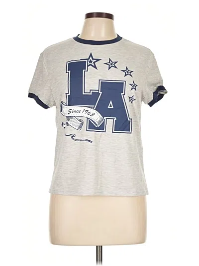 Pre-owned Charlotte Russe Short Sleeve T-shirt In Silver
