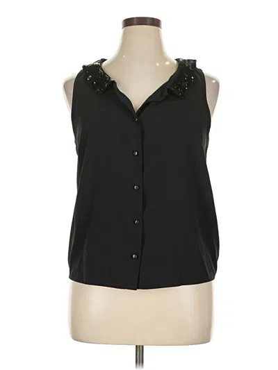 Pre-owned Charlotte Russe Sleeveless Blouse In Black