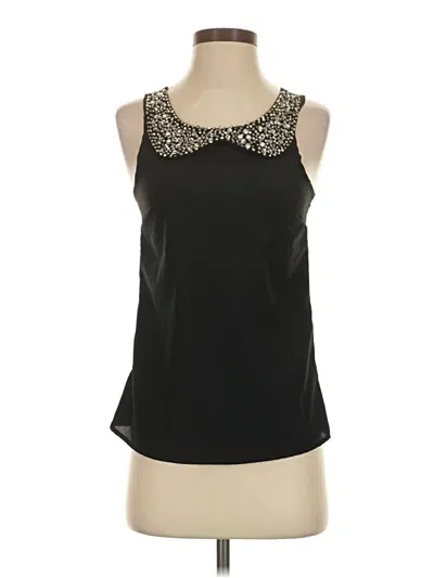 Pre-owned Charlotte Russe Sleeveless Blouse In Black