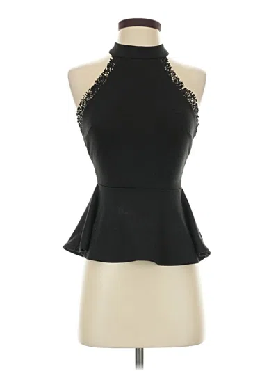 Pre-owned Charlotte Russe Sleeveless Blouse In Black