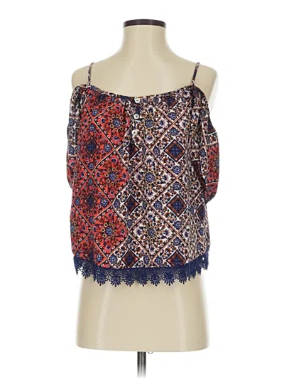 Pre-owned Charlotte Russe Sleeveless Blouse In Blue