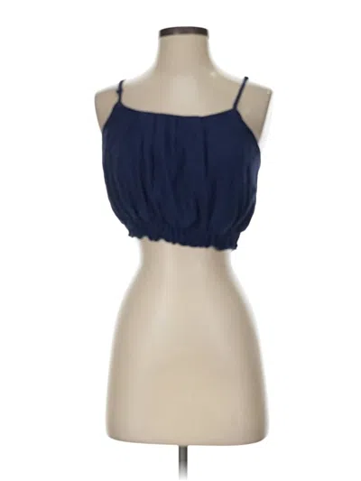 Pre-owned Charlotte Russe Sleeveless Blouse In Blue