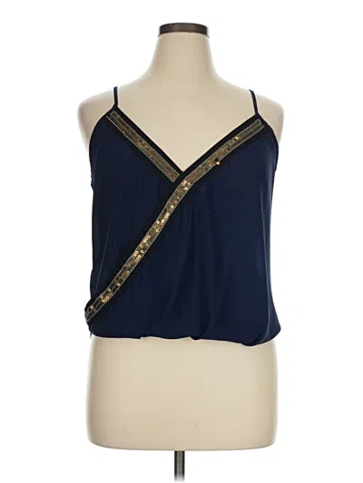 Pre-owned Charlotte Russe Sleeveless Blouse In Blue
