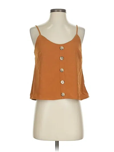 Pre-owned Charlotte Russe Sleeveless Blouse In Orange