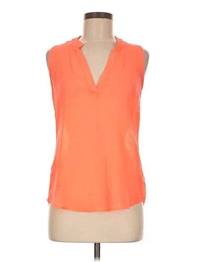 Pre-owned Charlotte Russe Sleeveless Blouse In Orange