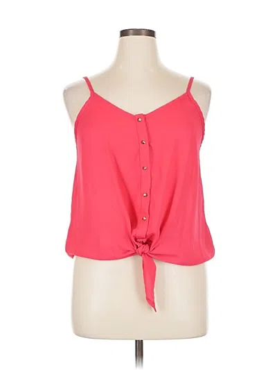 Pre-owned Charlotte Russe Sleeveless Blouse In Pink