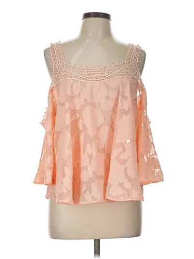 Pre-owned Charlotte Russe Sleeveless Blouse In Pink